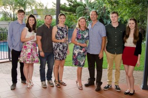 The team photo for 2013 with the proud parents in the middle