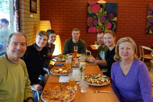 And due to the bad weather we drove into nearby Gloucester for a celebration birthday pub lunch