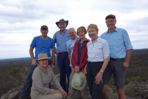 Kindred spirits - our group for the day as we explored the cliffs to the south of the Grose Valley