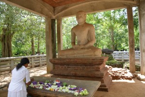 This Buddha has been sitting here since the 4th century which gives it tremendous cred