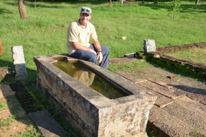 We visited the ruins of an ancient hospital and I was tempted to try out a local bath