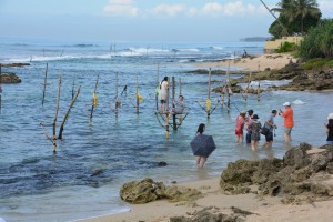 Chinese tourists get to live out their dream of being a pole fisherman