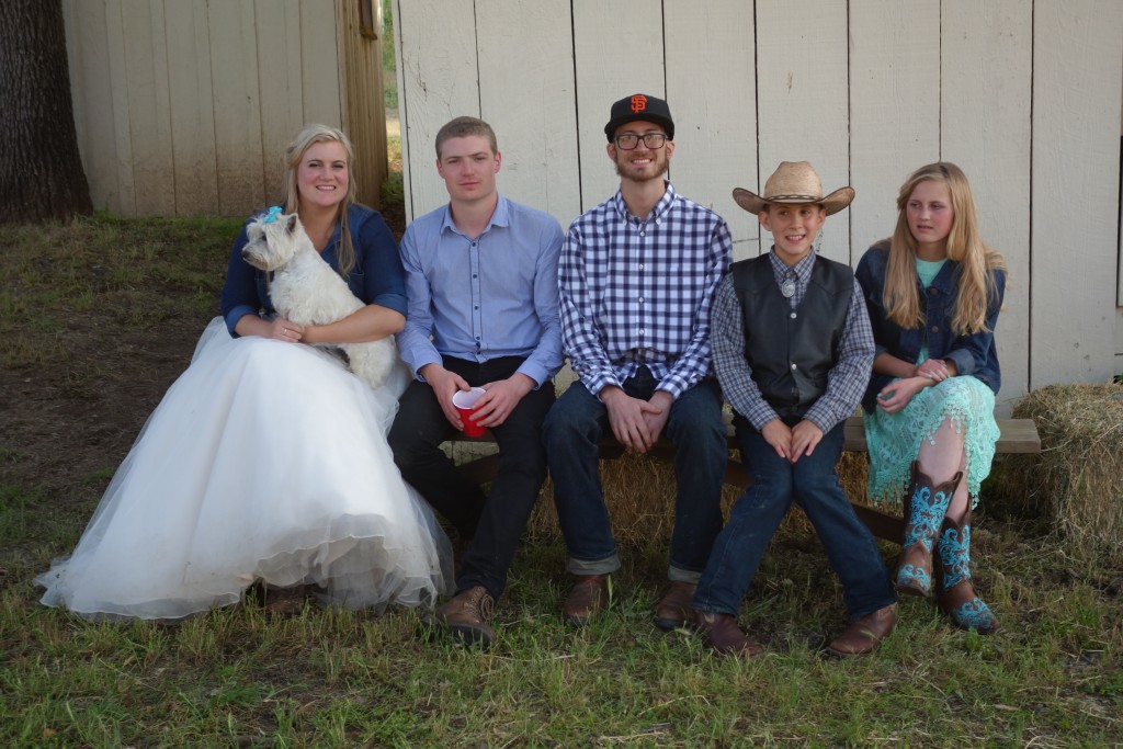 Bryn with Zach and her younger brothers Drew and Quinn and younger sister Meghan