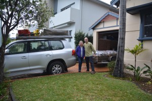 The mighty beast is fully loaded on top and the trailer - we're ready to start our next adventure