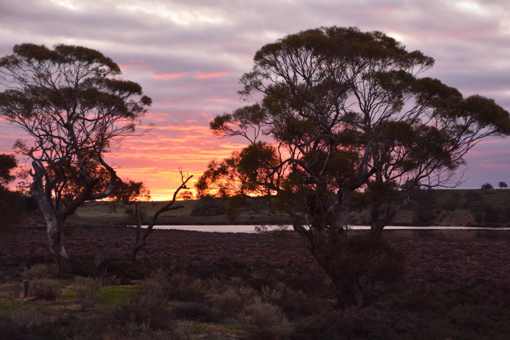 Sunset on our second night - with hopefully many more to come