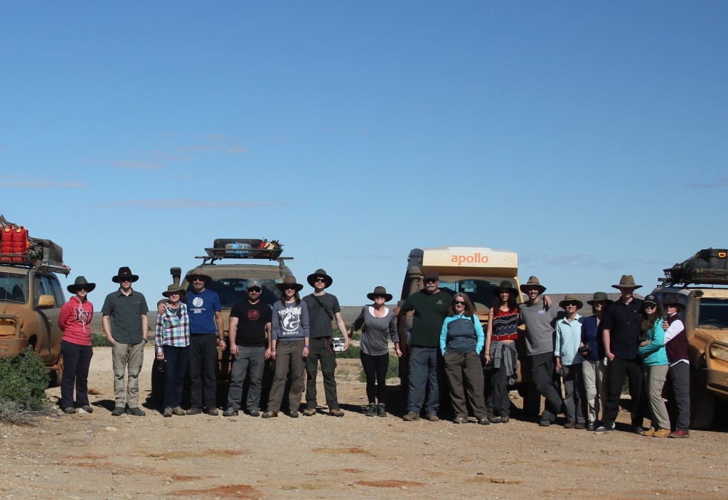 A great shot of the whole team in front of our trusty steeds at Dalhousie Ruins