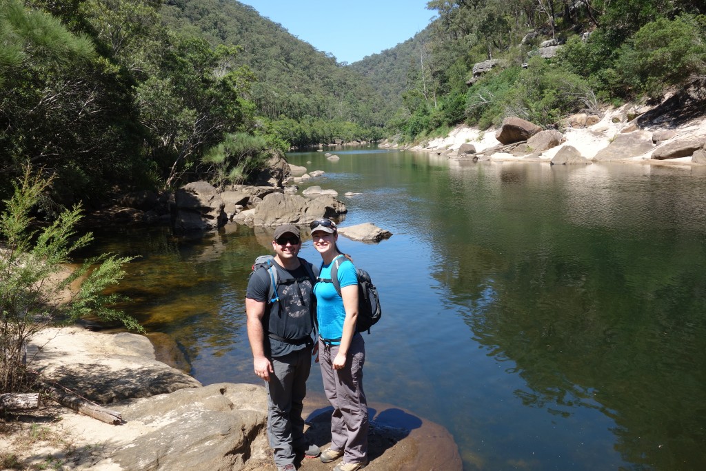 Anna and Carl enjoying the views if not the heat 