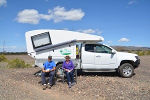 Lunch stops are always an adventure in themselves - this one in the Arizona desert