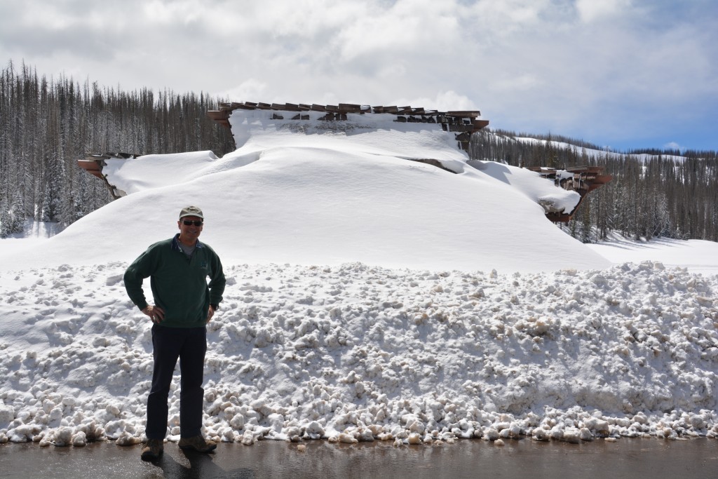 The snow was still so high it had completely covered the sign which we were sure announced the Continental Divide