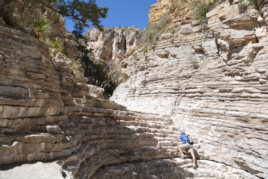 There was a bit of scrambling on this walk to get back to the narrowest part of the canyon