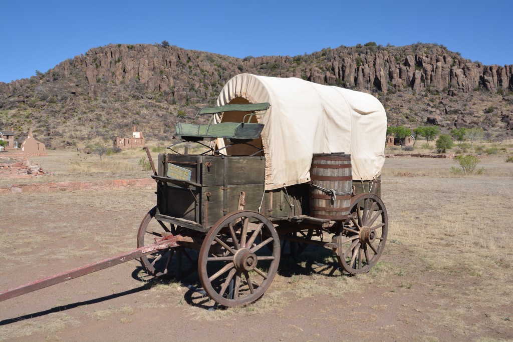 Would you really want to travel 1,000 miles across dusty old tracks and be worrying about attacking Apaches in this thing?