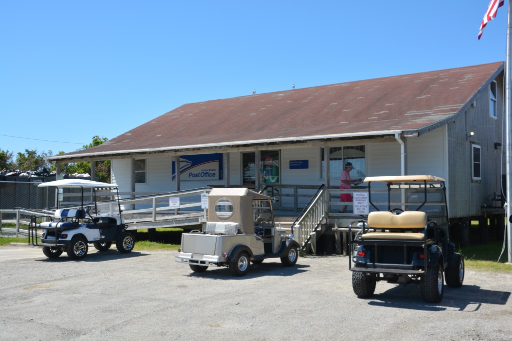 Everything slows down a little on the islands with golf carts being the main form of motorised transport