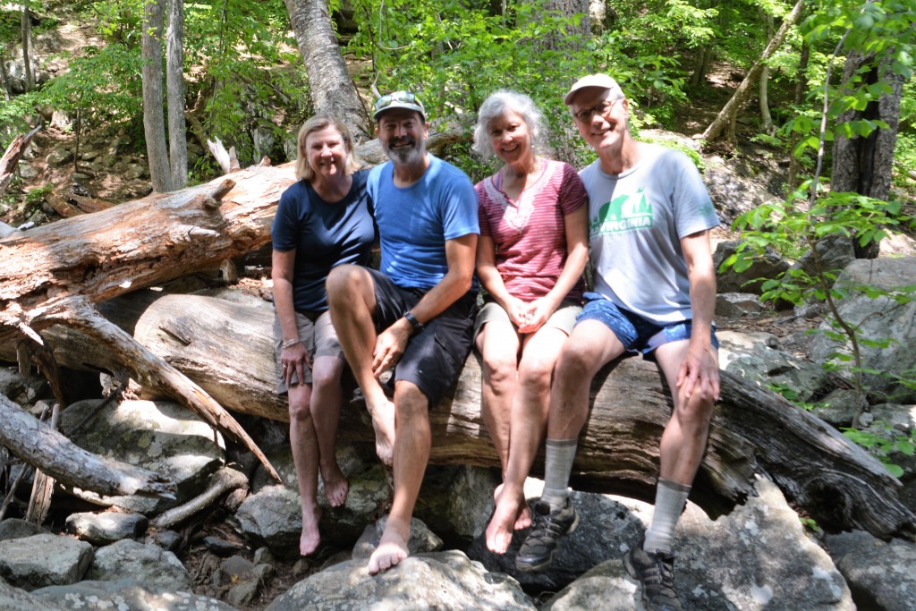 Julie, myself, Deborah and Eric after a beautiful walk up to a hidden waterfall