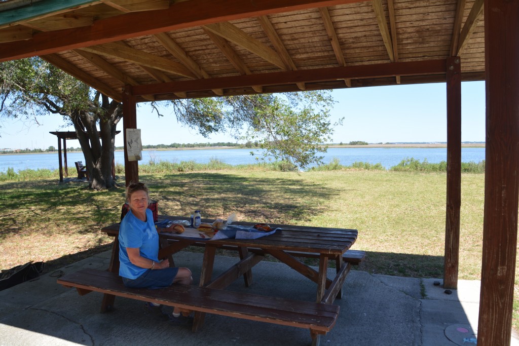 We made a rule before we started about NO FAST FOOD and instead we've had beautiful picnic spots for lunch each day