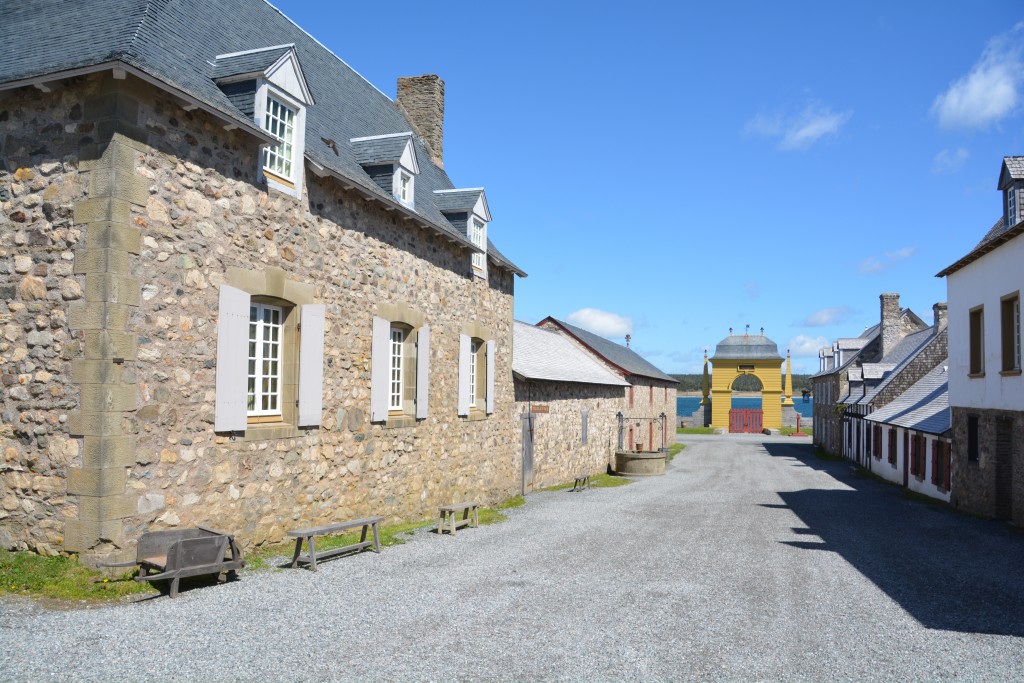 The fabulously recreated French frontier town of Louisbourg, complete with locals dressed as settlers