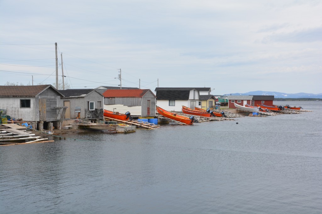 Smaller boats are often pulled out of the water every night on handmade planks to protect them in large storms