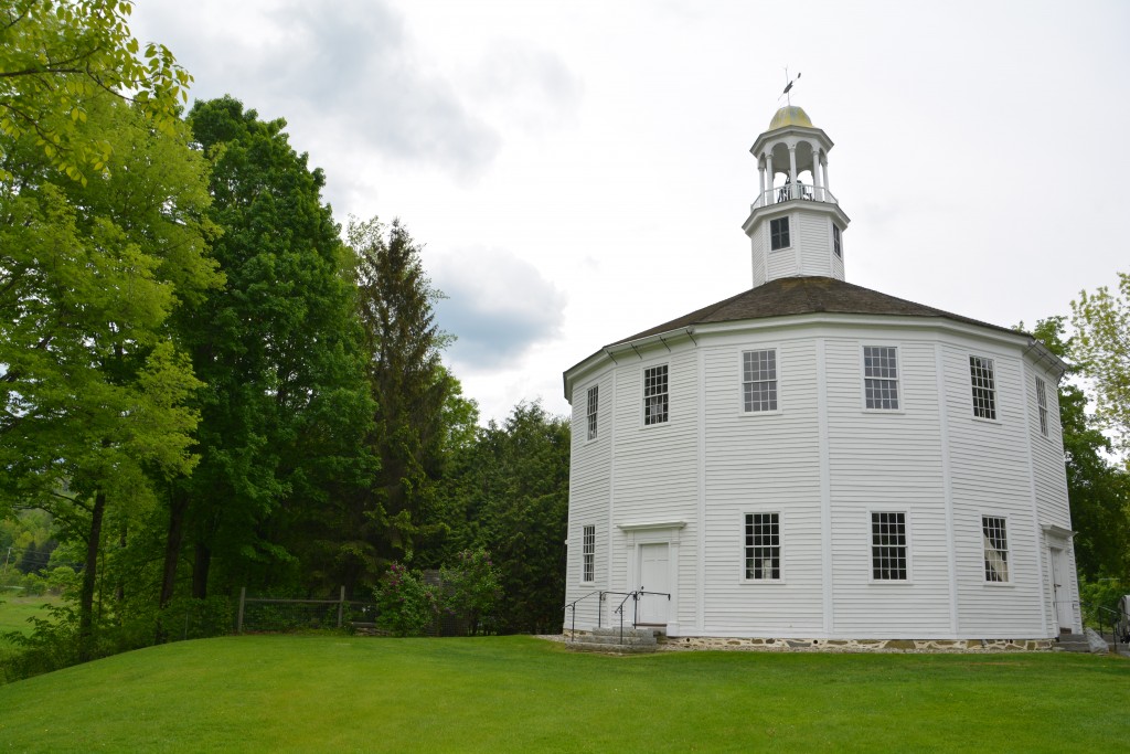 We've seen a lot of churches on this trip but this is the first round church, very cool