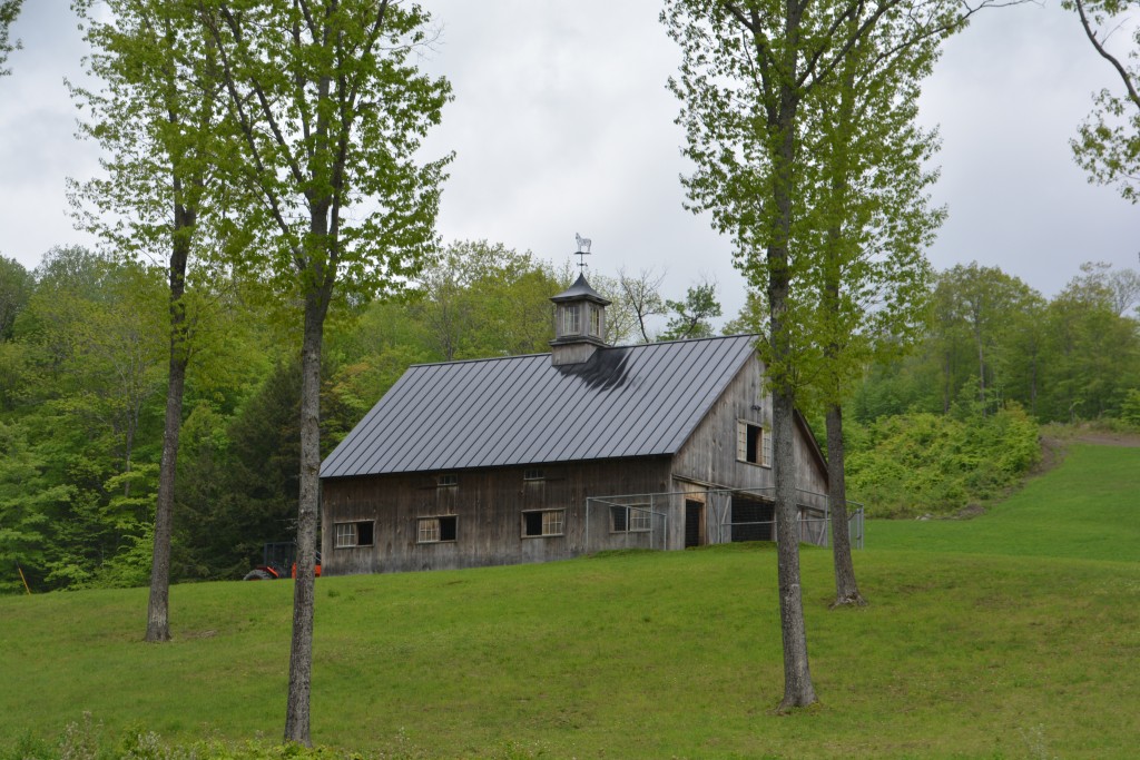 Surprise! Not a wooden bridge but a wooden barn.