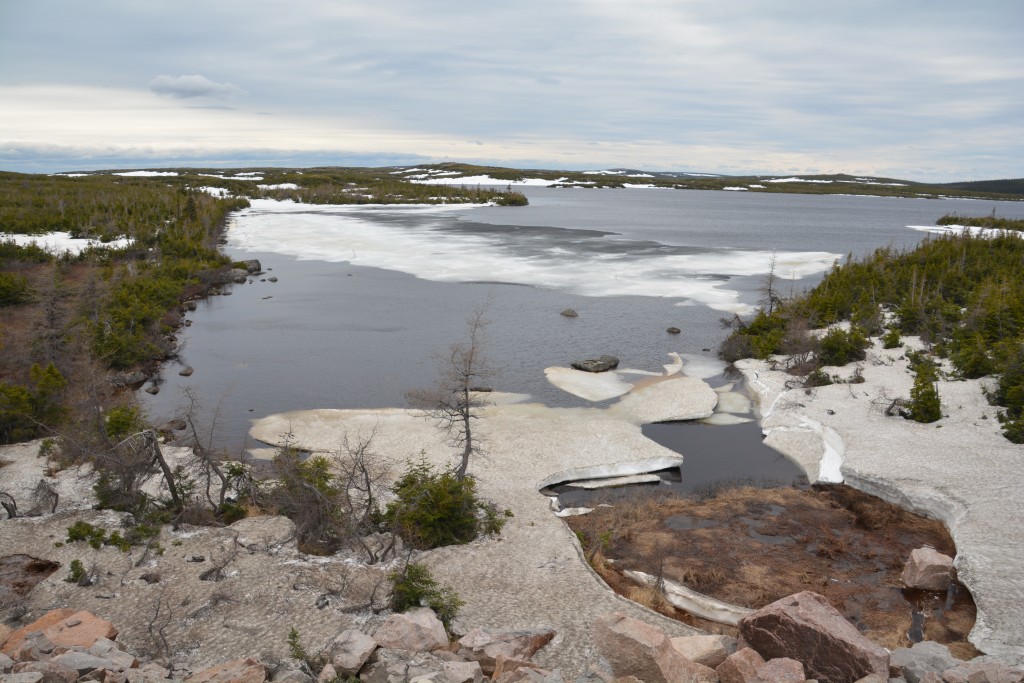 Some of the lakes were still in the process of thawing from the late winter