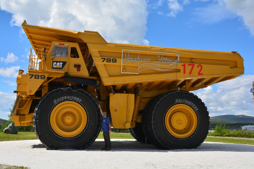 The mining business is big in these parts and they use big - really big - trucks to get the job done