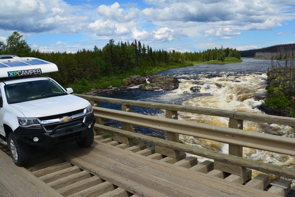 Some of the single lane bridge across fast moving rivers added to the fun