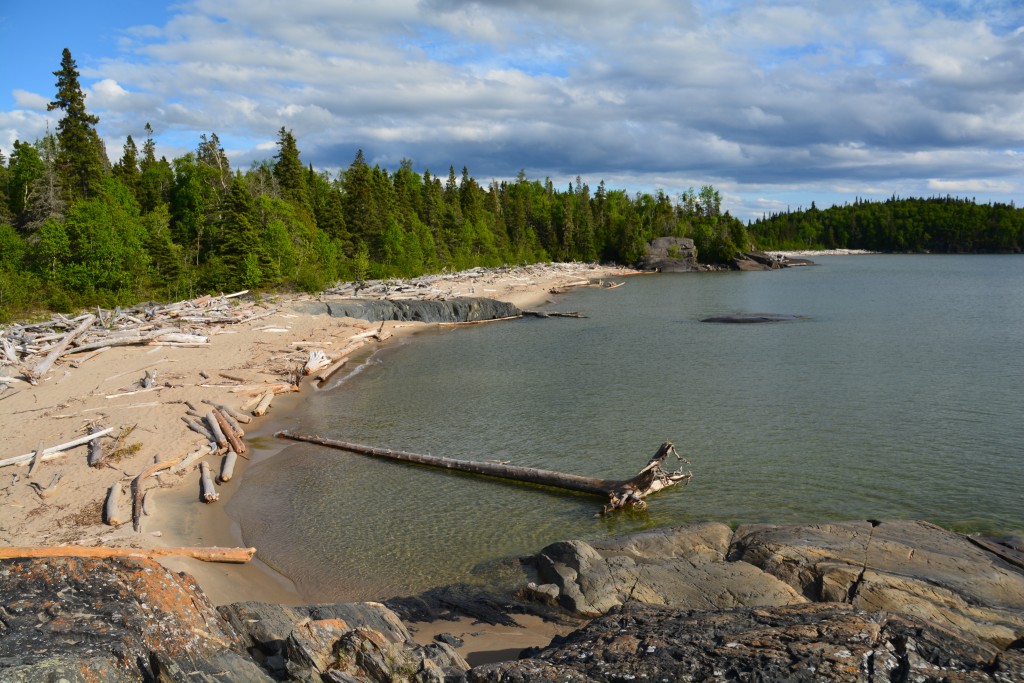 Lake Superior has a reputation as being a huge lake with its own weather but in detail the coast is beautiful