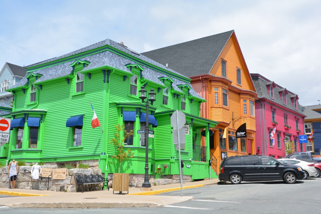 Lunenberg's historical buildings also featured some very bright colours!