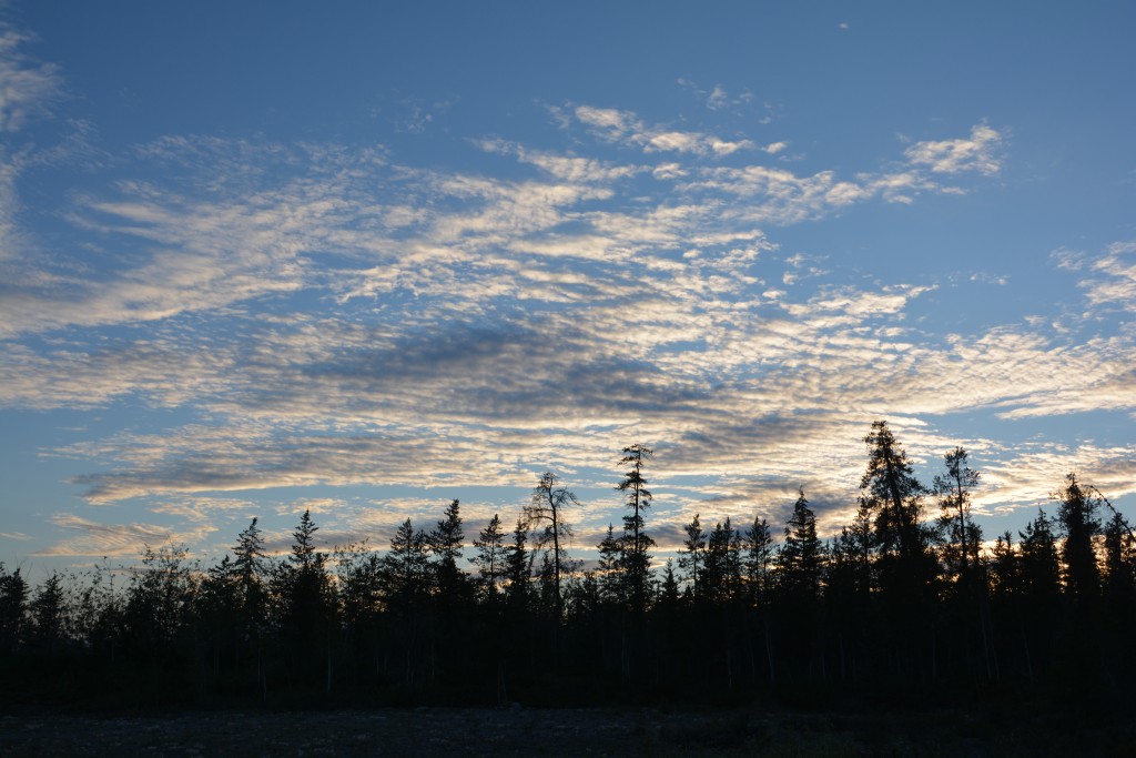 Our sky and light at 11pm before we went to bed