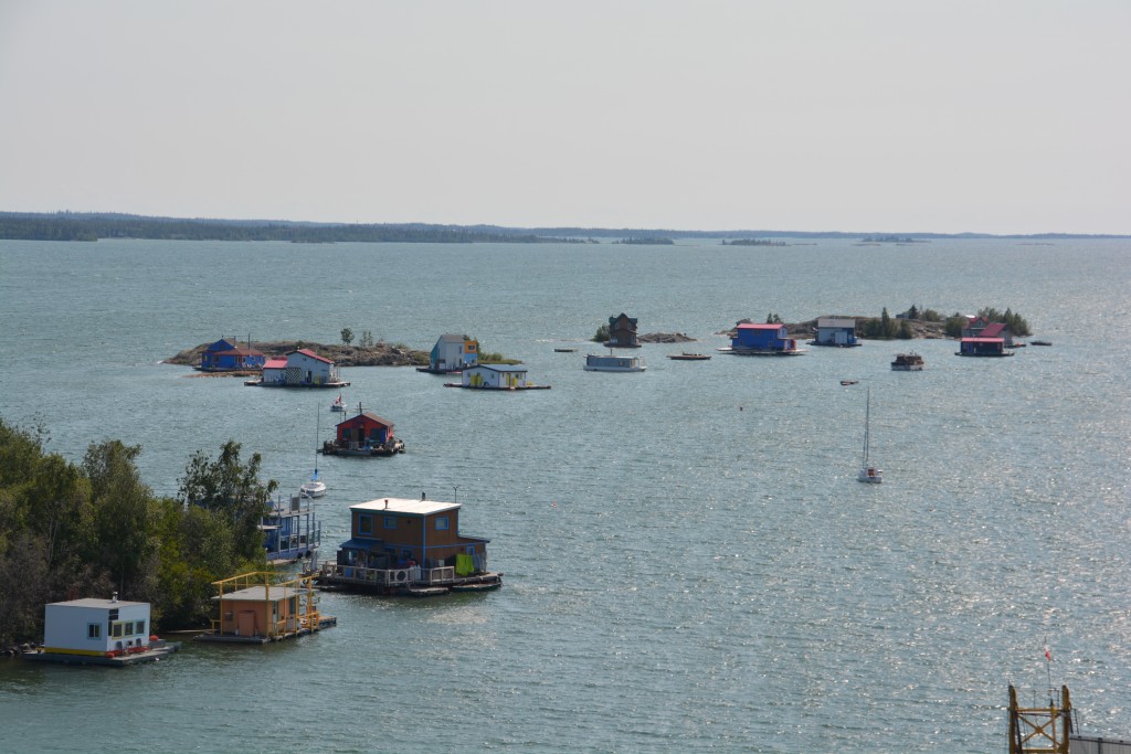 Some people live on houseboats because its hard to find a spot to build on land - how about one of those during the cold winters?