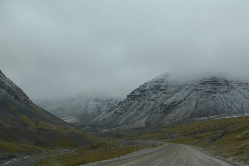 Snow covered the mountainsat Antigun Pass which made the drive very pretty