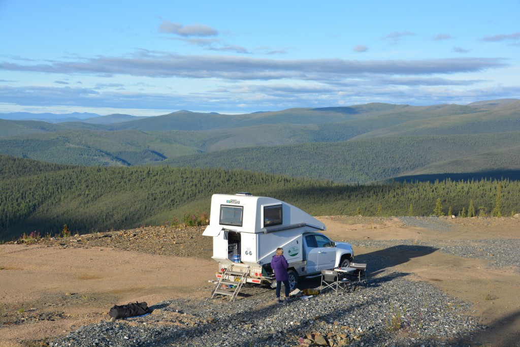 Our first camping spot in Alaska - not a bad view!