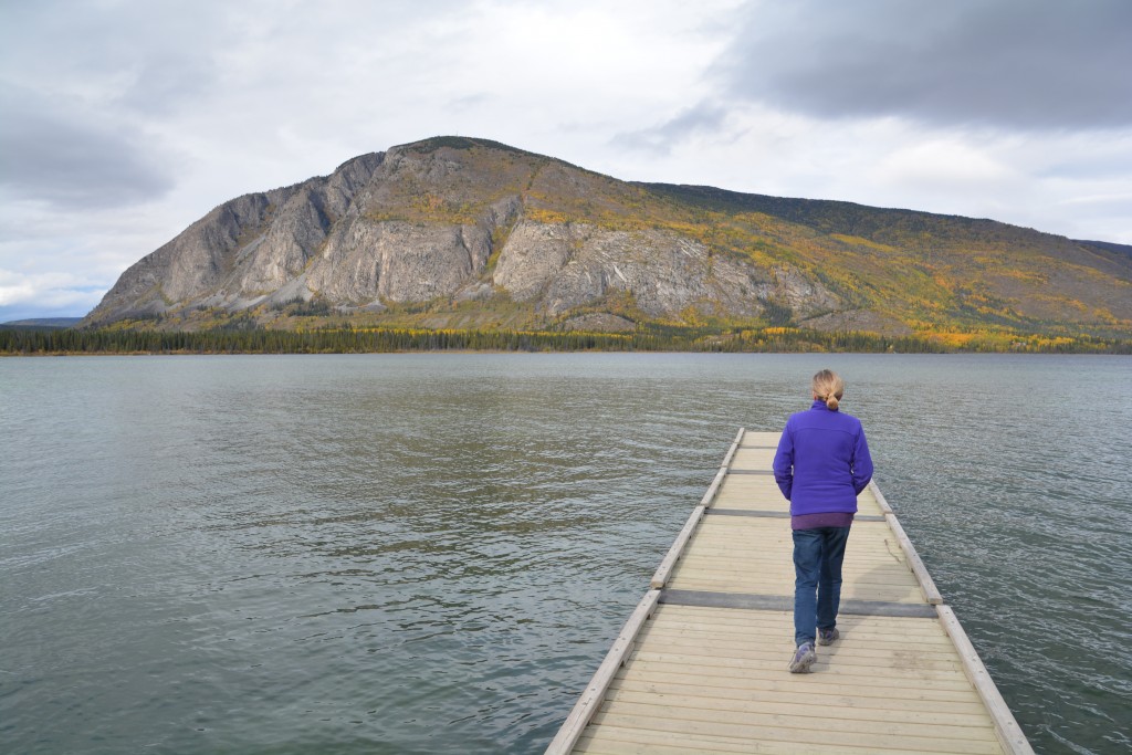 Pine Lake was a pleasant place to stop and stretch our legs on the way to Whitehorse