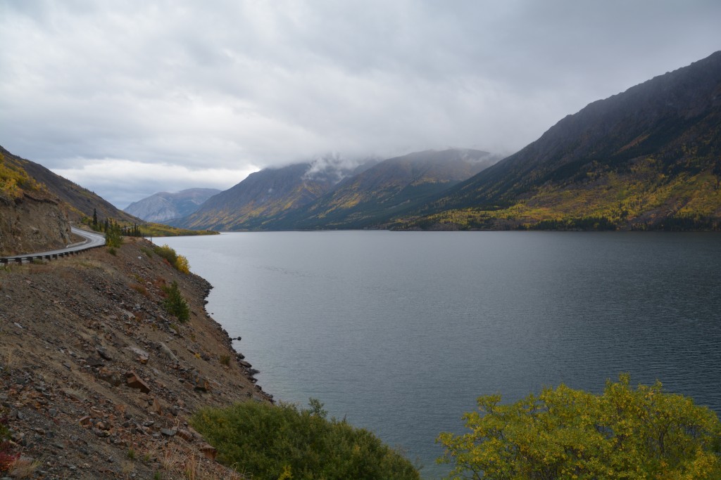 A beautiful drive along a series of lakes to get to the remote little community of Atlin