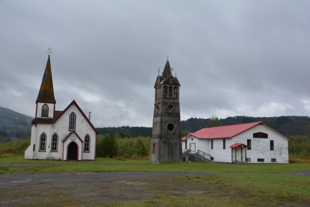 In the native community of Kitwanga we saw this old bell tower as part of the local church