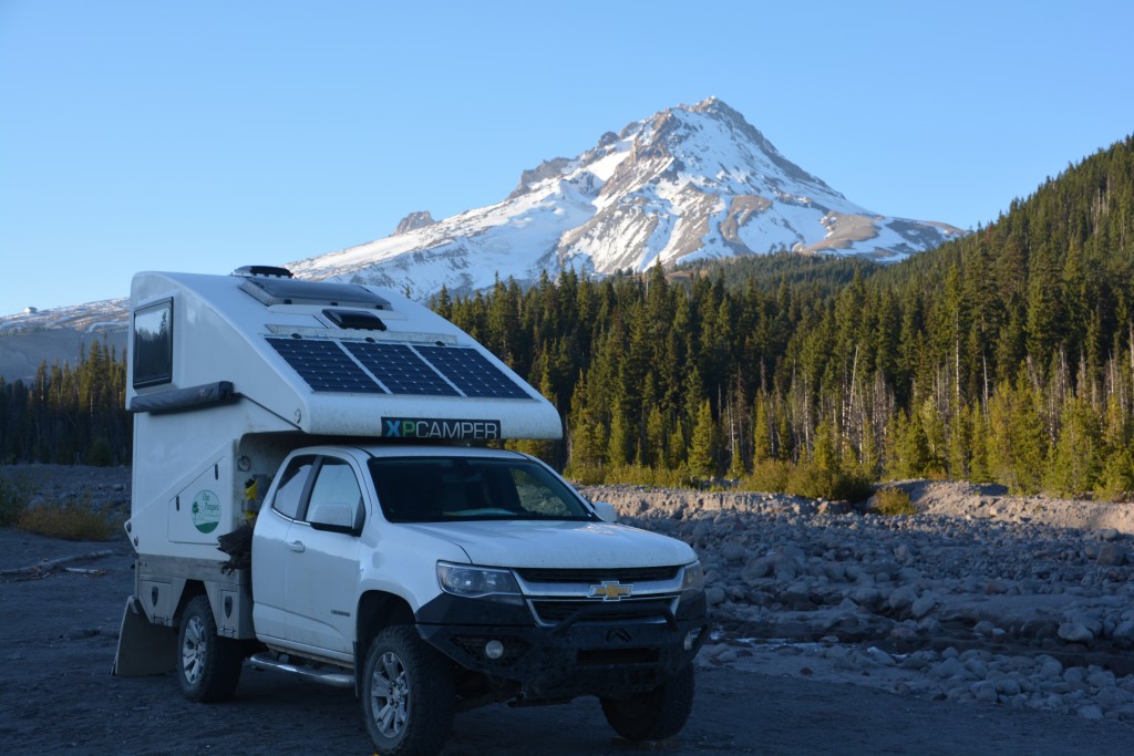 Our campsite for the night at the base of Mt. Hood